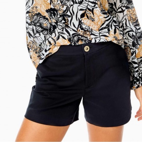 Lilly Pulitzer Gretchen black short 00 - Picture 1 of 4